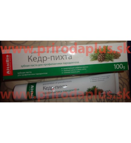Zubná pasta AltajBio - céder, sibírska jedľa a koloidné striebro 75ml
